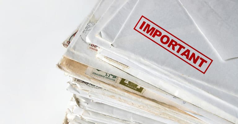 Stack of Direct Mail